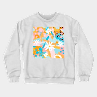 Floral & Animal print Crewneck Sweatshirt